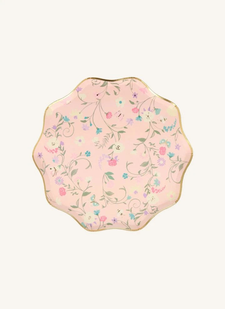 Meri Meri - Ladurée platos de papel con estampado de pequeñas flores - set de 8