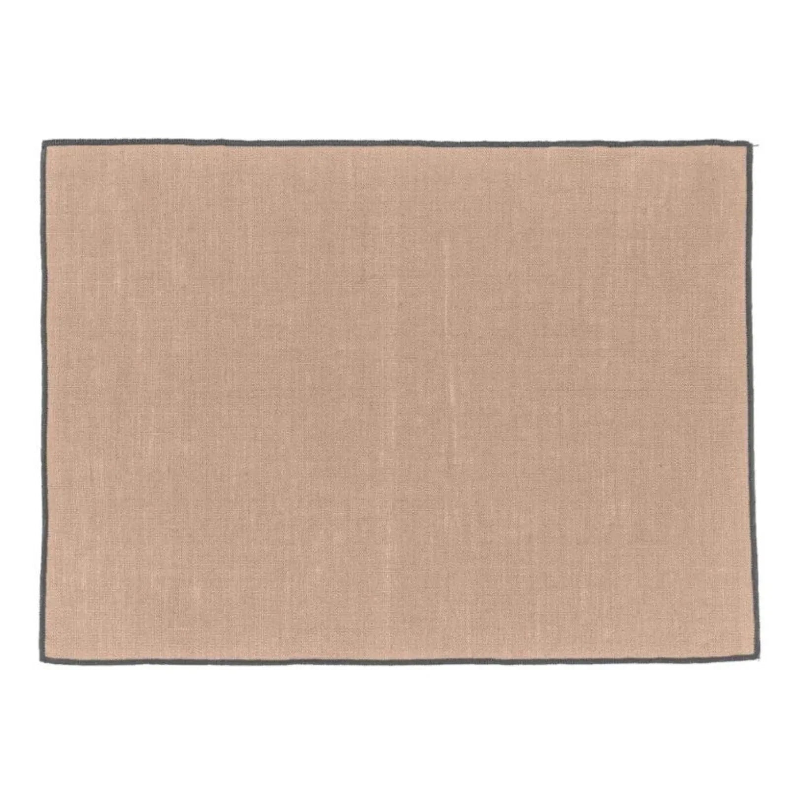 Haomy - Sábana bajera de lino lavado efecto Borgo | Rosa beige