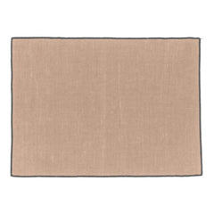 Haomy - Sábana bajera de lino lavado efecto Borgo | Rosa beige