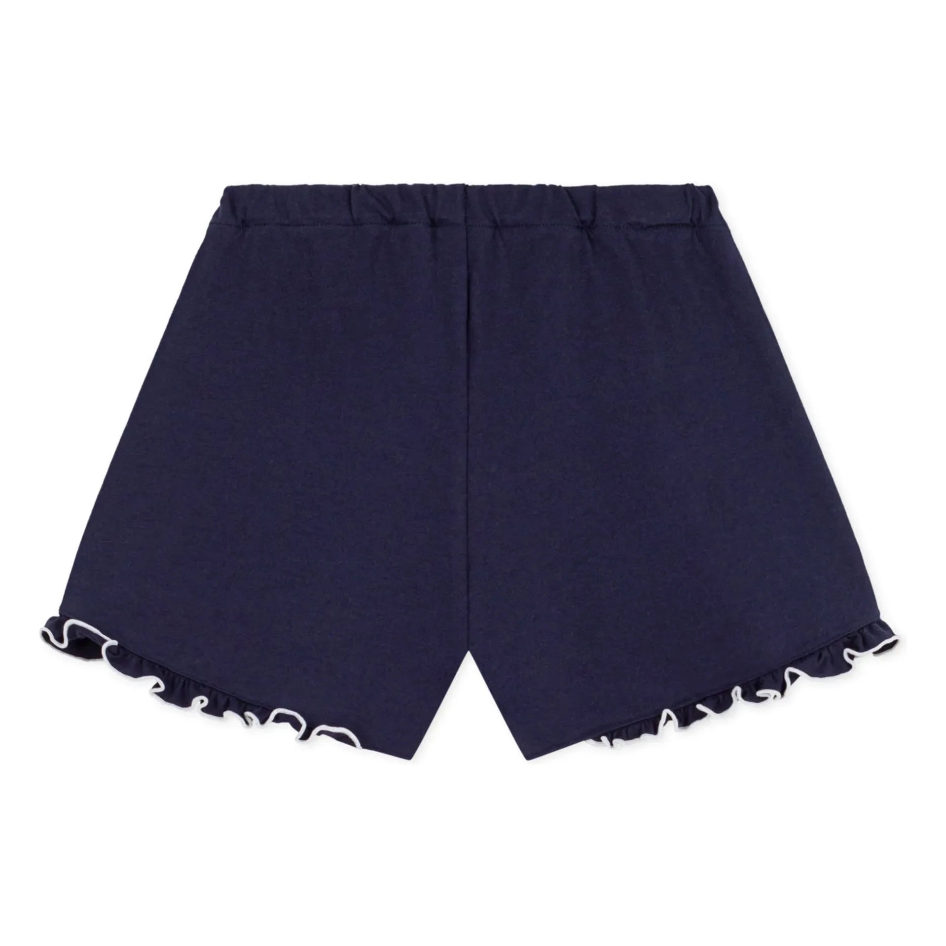 Petit Bateau - Pantalón corto con volantes | Azul noche