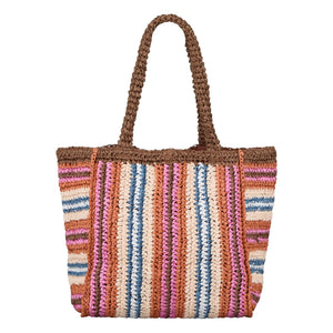 Becksöndergaard - Bolso a Rayas de Paja | Marrón