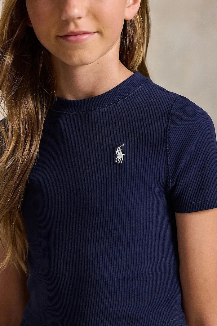 Camiseta de algodón elástico para niños Polo Ralph Lauren