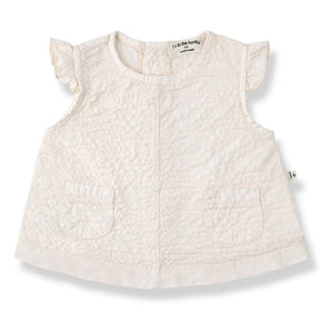 1+ in the family - Conjunto de blusa y braguita Apolonia Seersucker | Crudo