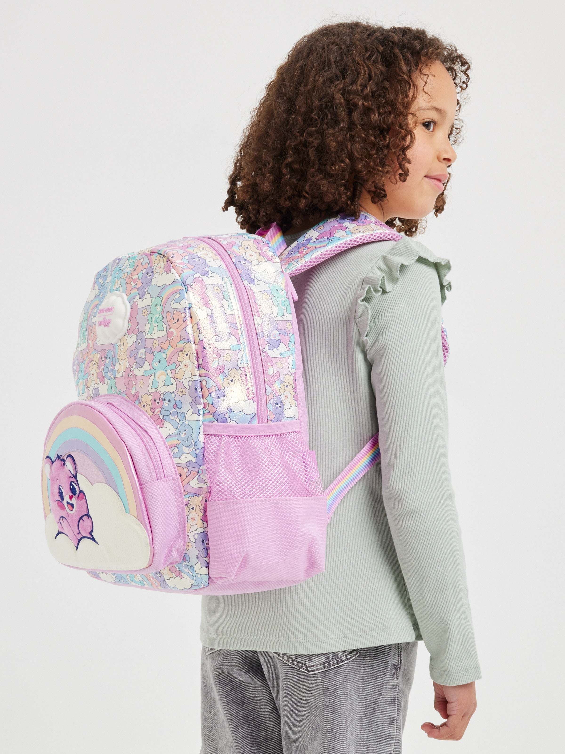 Smiggle - Mochila de guardería con capucha Care Bears