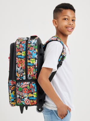 Smiggle - Mochila con Ruedas y Luces Marvel