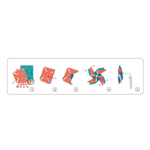 Djeco - Set DIY Molinillo de Viento - Juego de 4