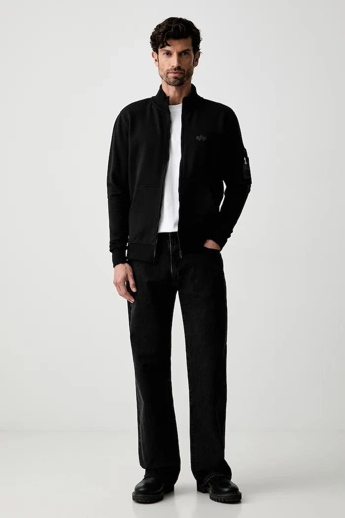 Sudadera de algodón con cremallera DTM Mid para hombre Alpha Industries