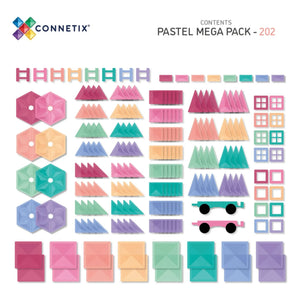 Connetix - Mega Pack - 202 piezas | Pastel