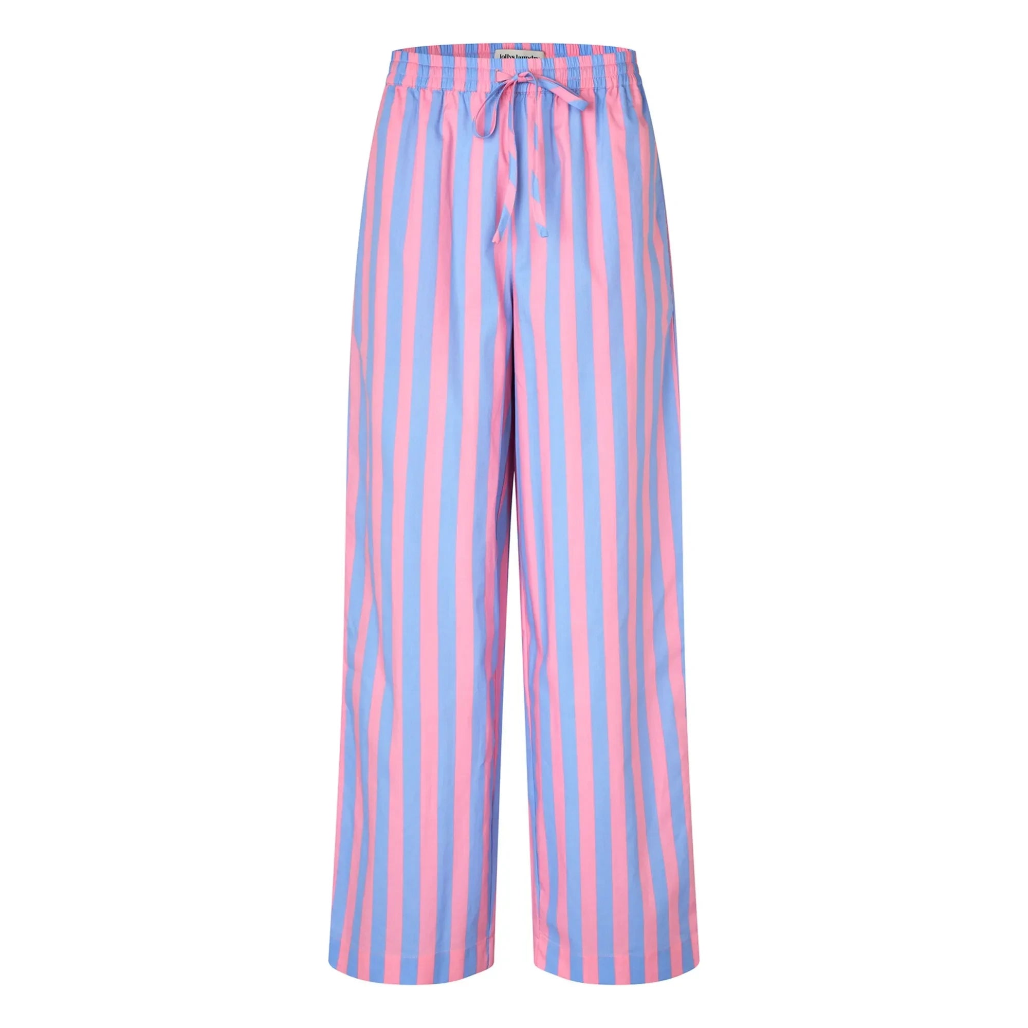 Lollys Laundry - Pantalones de algodón a rayas Rita | Azul