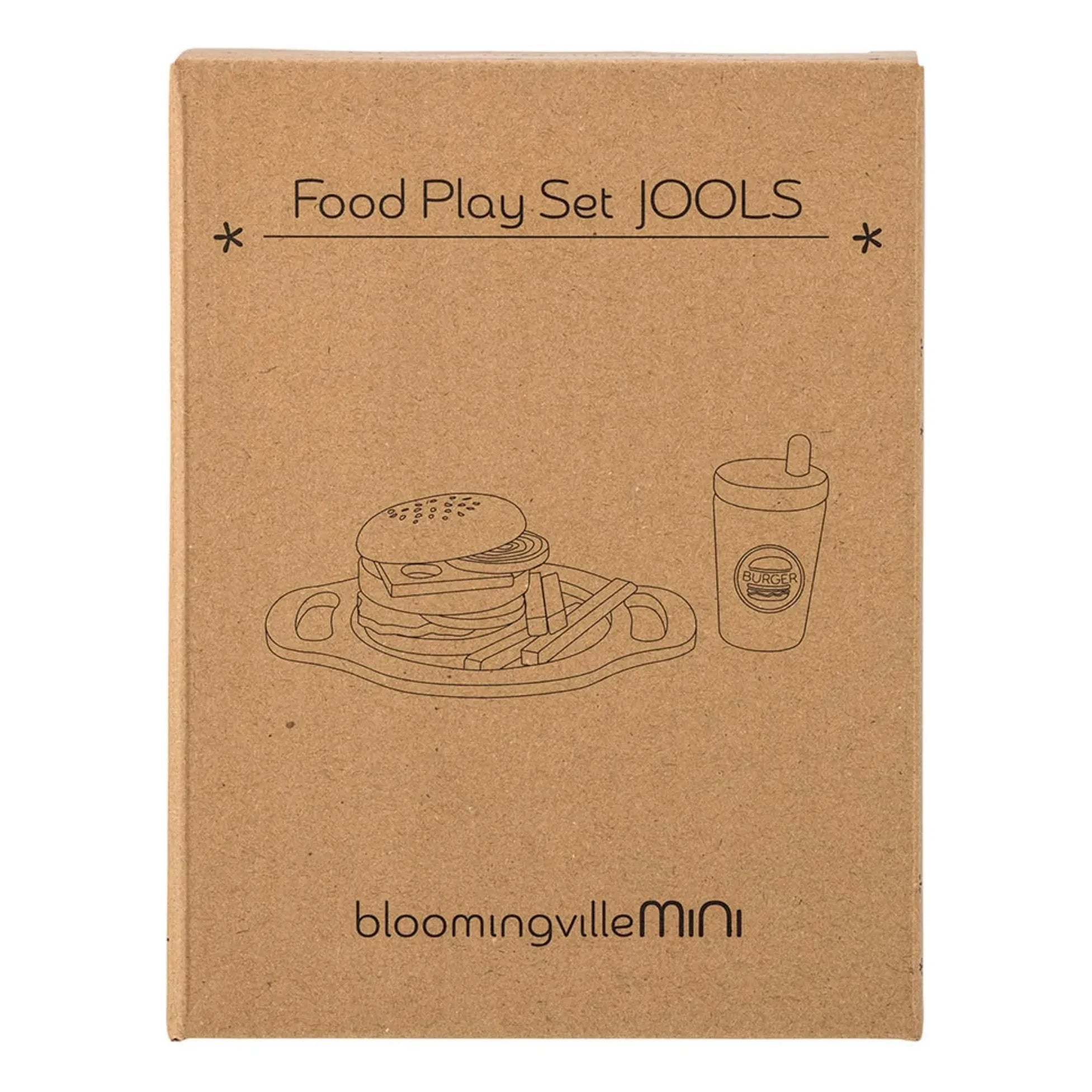 Bloomingville Mini - Set de hamburguesas Jools | Rojo