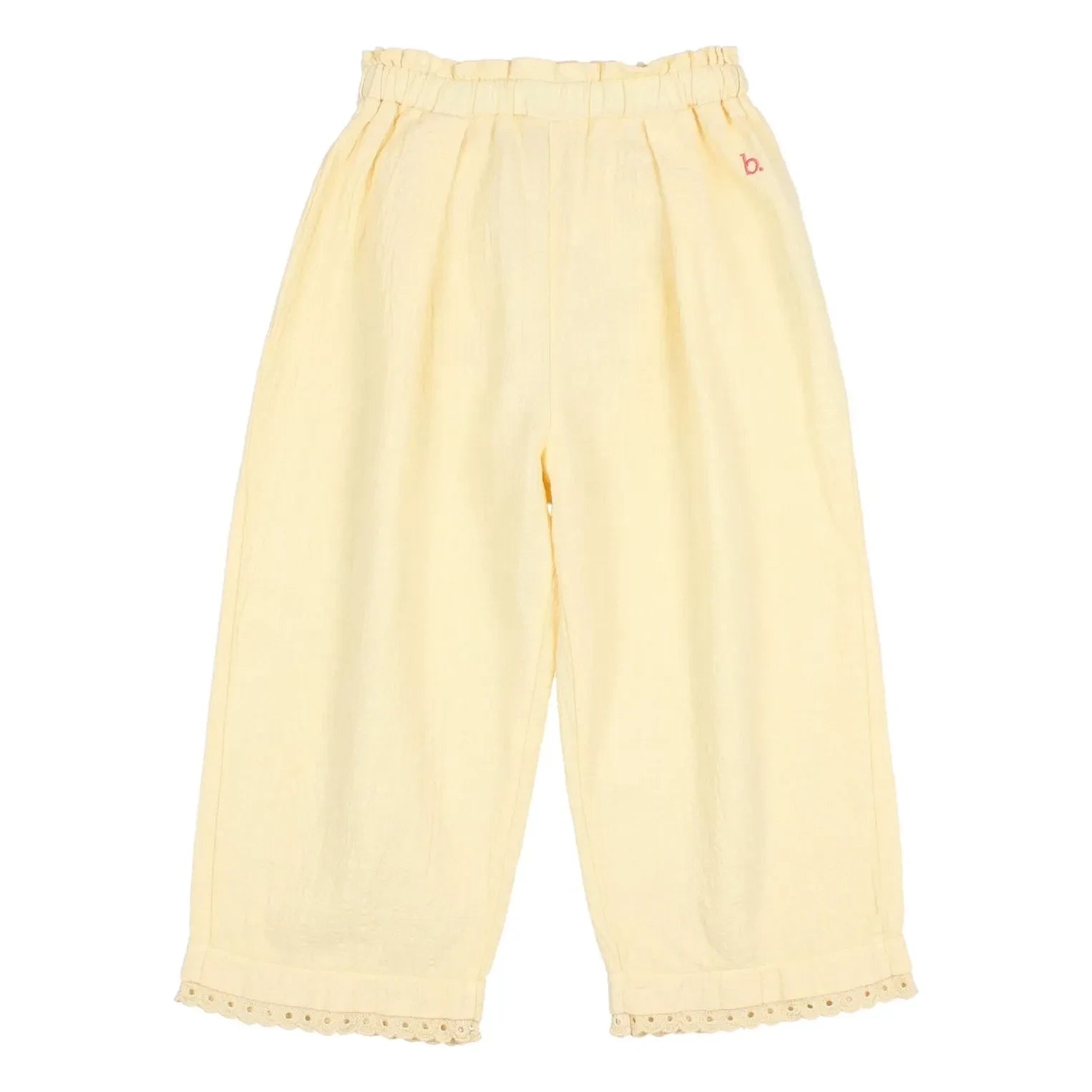 Búho - Pantalón de encaje de algodón orgánico | Amarillo
