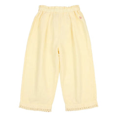 Búho - Pantalón de encaje de algodón orgánico | Amarillo
