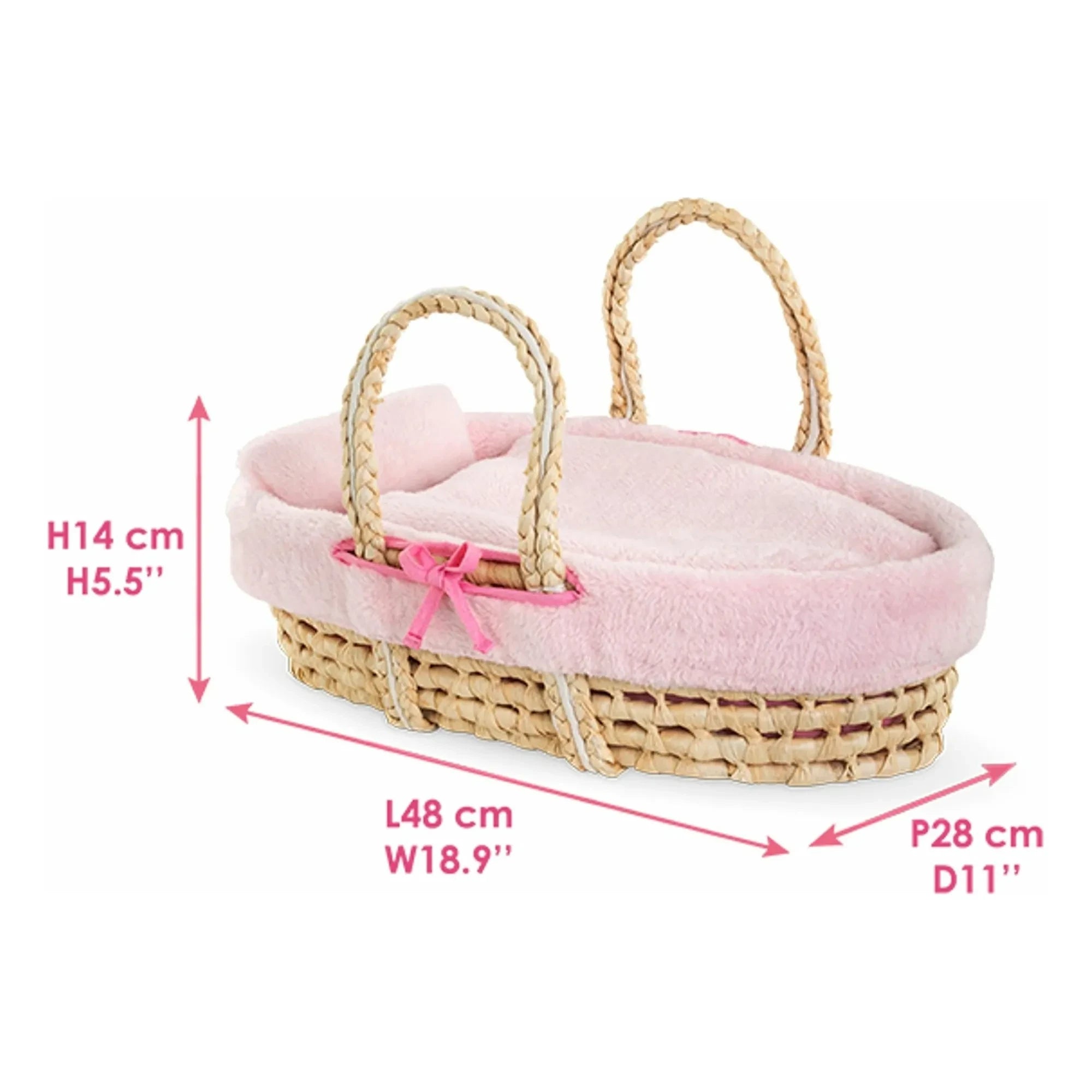 Corolle - Cuna 36 cm | Rosa pálido