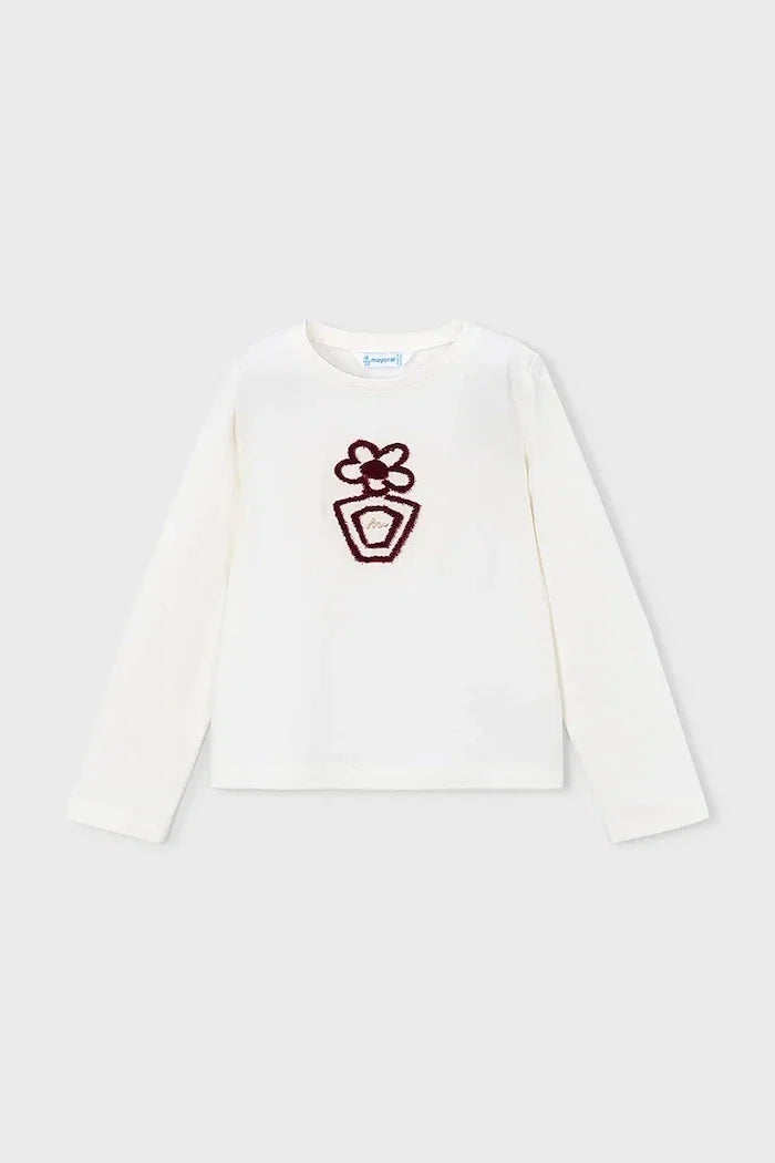 Blusa de manga larga de algodón para niños Mayoral