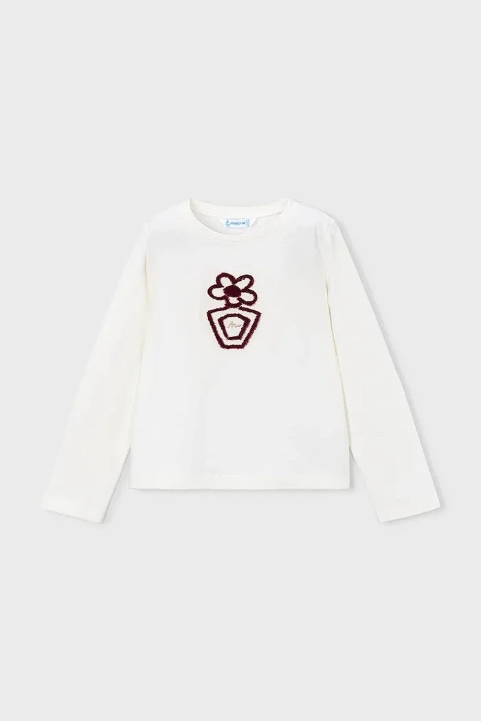 Blusa de manga larga de algodón para niños Mayoral