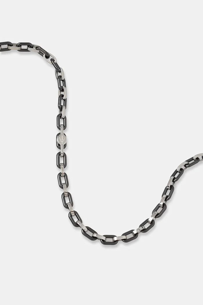 Collar de hombre MASERATI, acero inoxidable CERAMIC