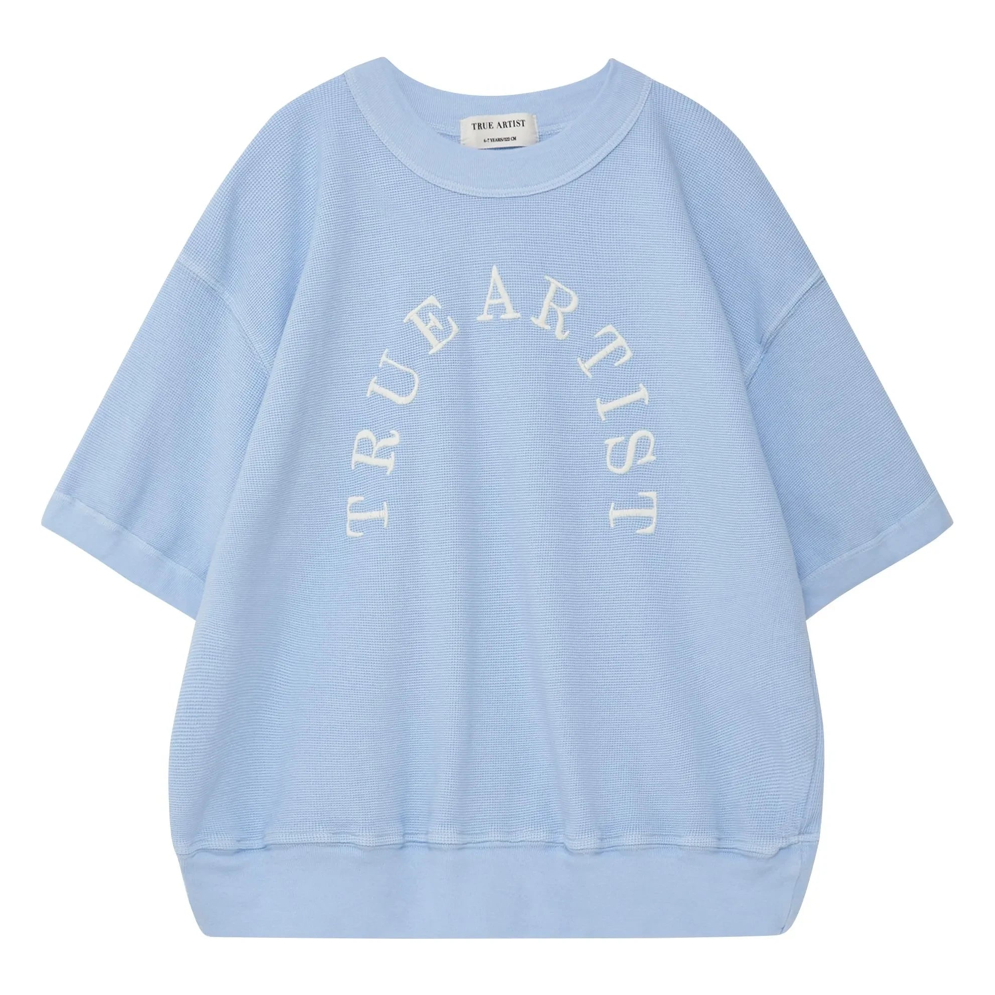 True Artist - Sudadera de manga corta N°12 Algodón orgánico | Azul claro