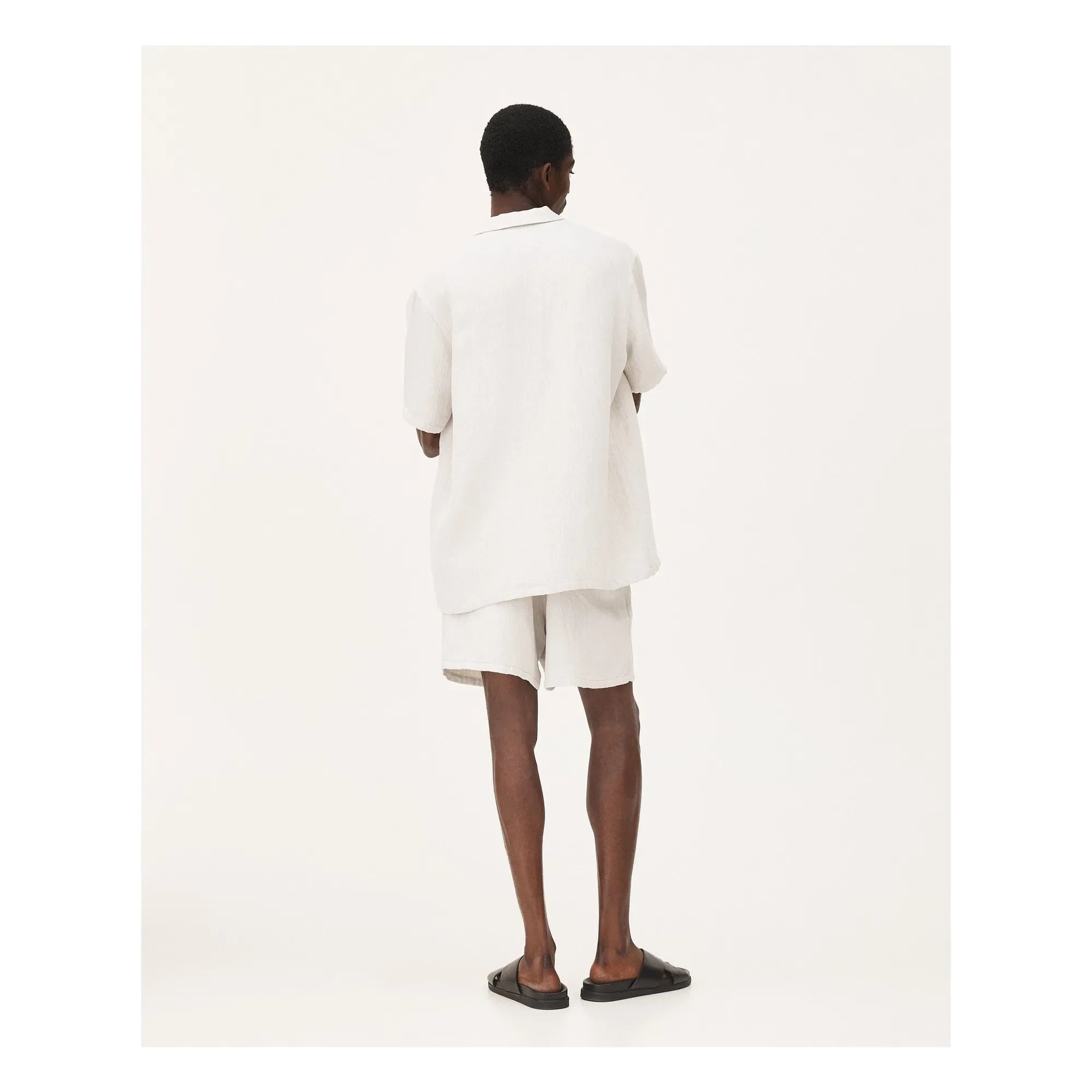 Noyoco - Camisa de lino Orleans | Gris claro