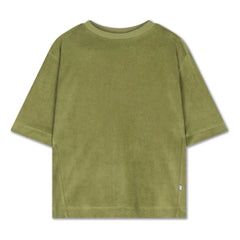 Repose AMS - Camiseta de algodón orgánico con toalla | Caqui