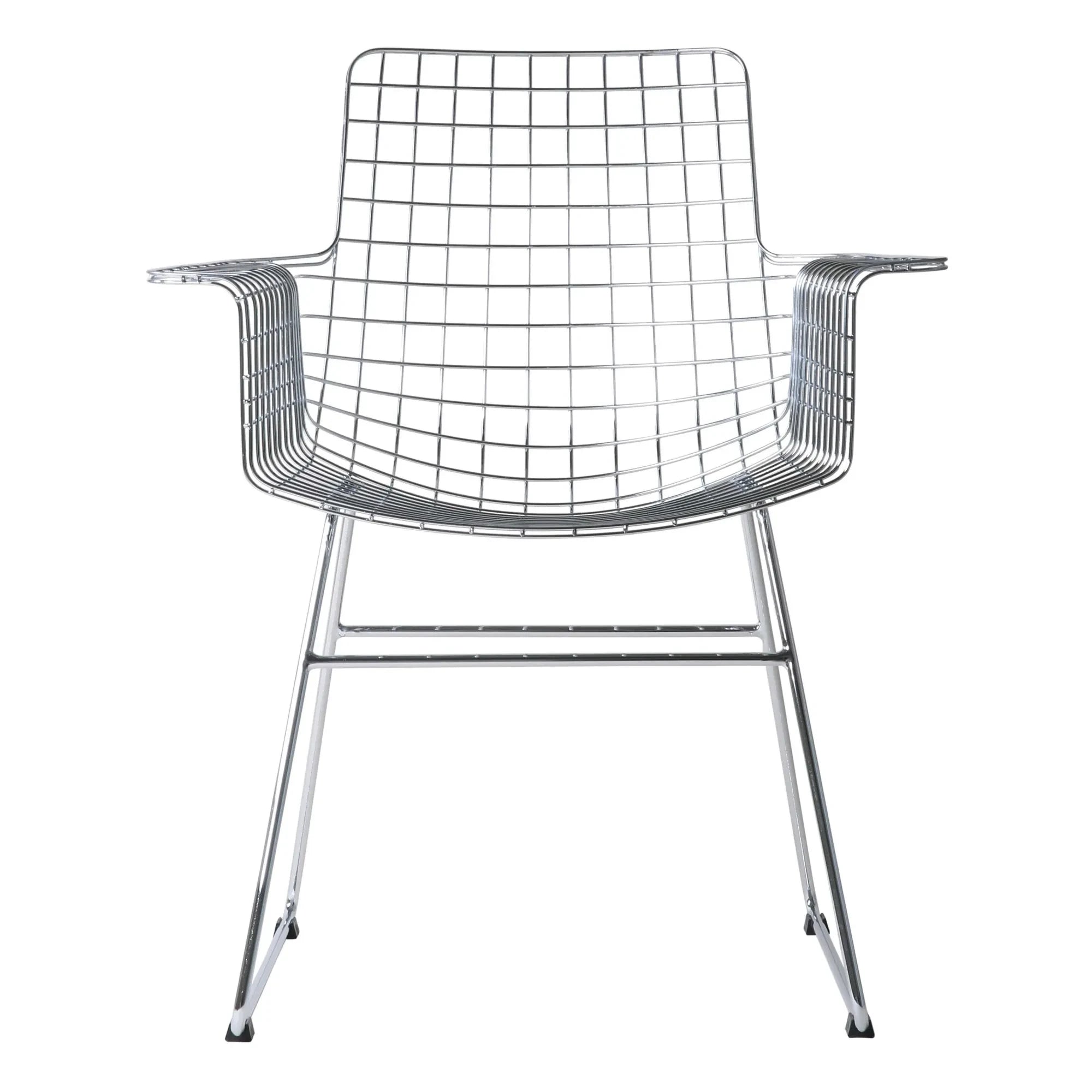 HKliving - Silla metálica | Cromo
