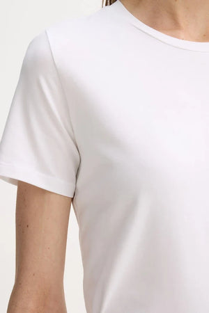 Camiseta básica de mujer MM by Max Mara de algodón y elastano MULINO