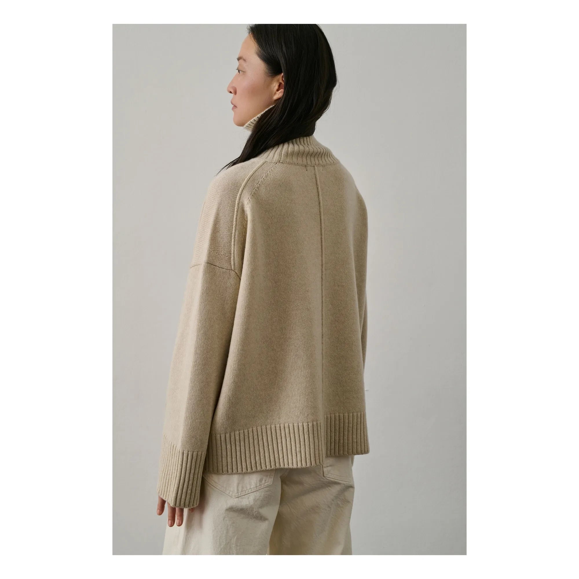 Soeur - Jersey de lana merino William | Blanco jaspeado