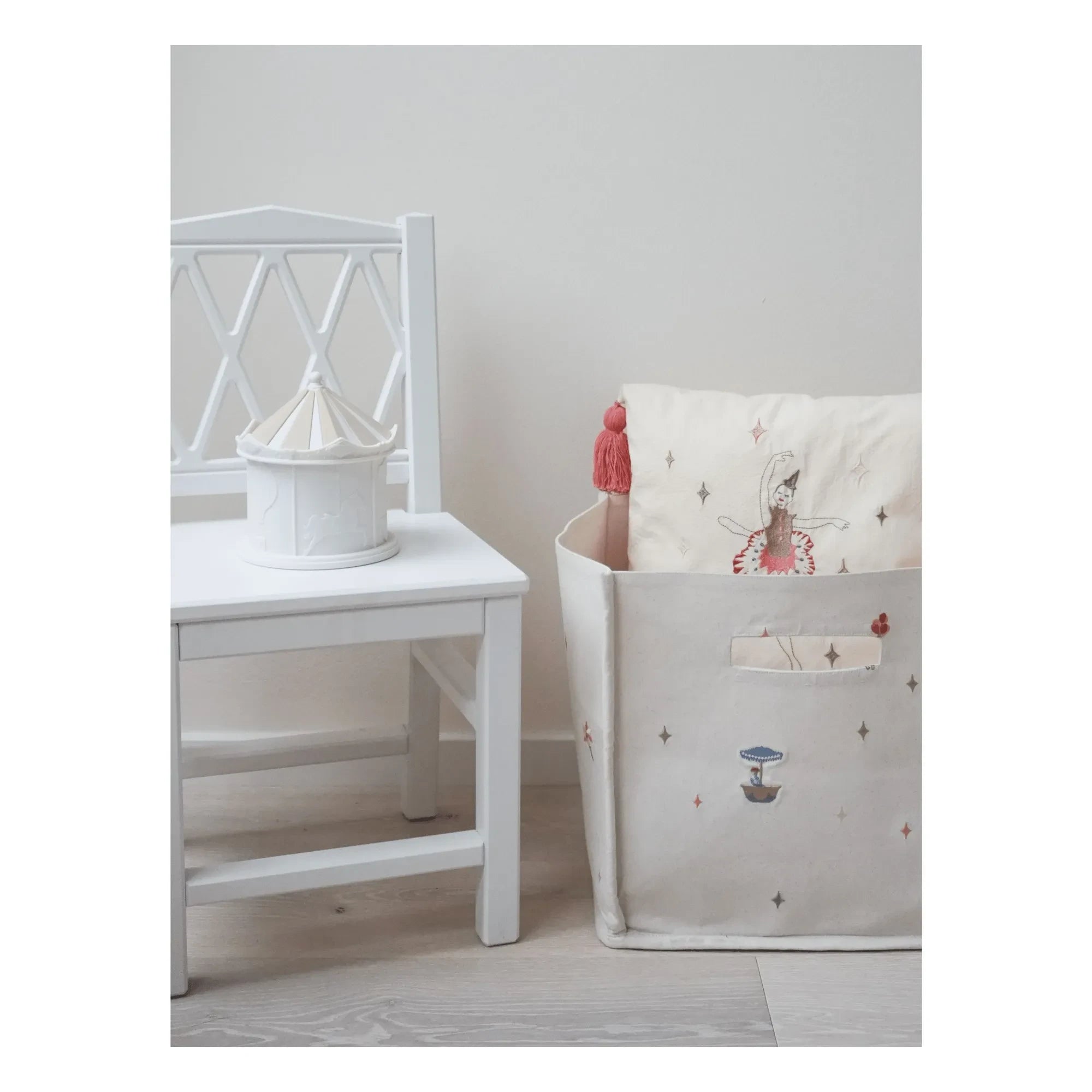Cam Cam - Cesta de almacenamiento Carrousel | Beige