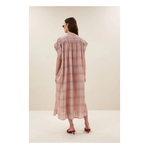By Bar - Vestido de algodón orgánico Bodin | Rosa Claro