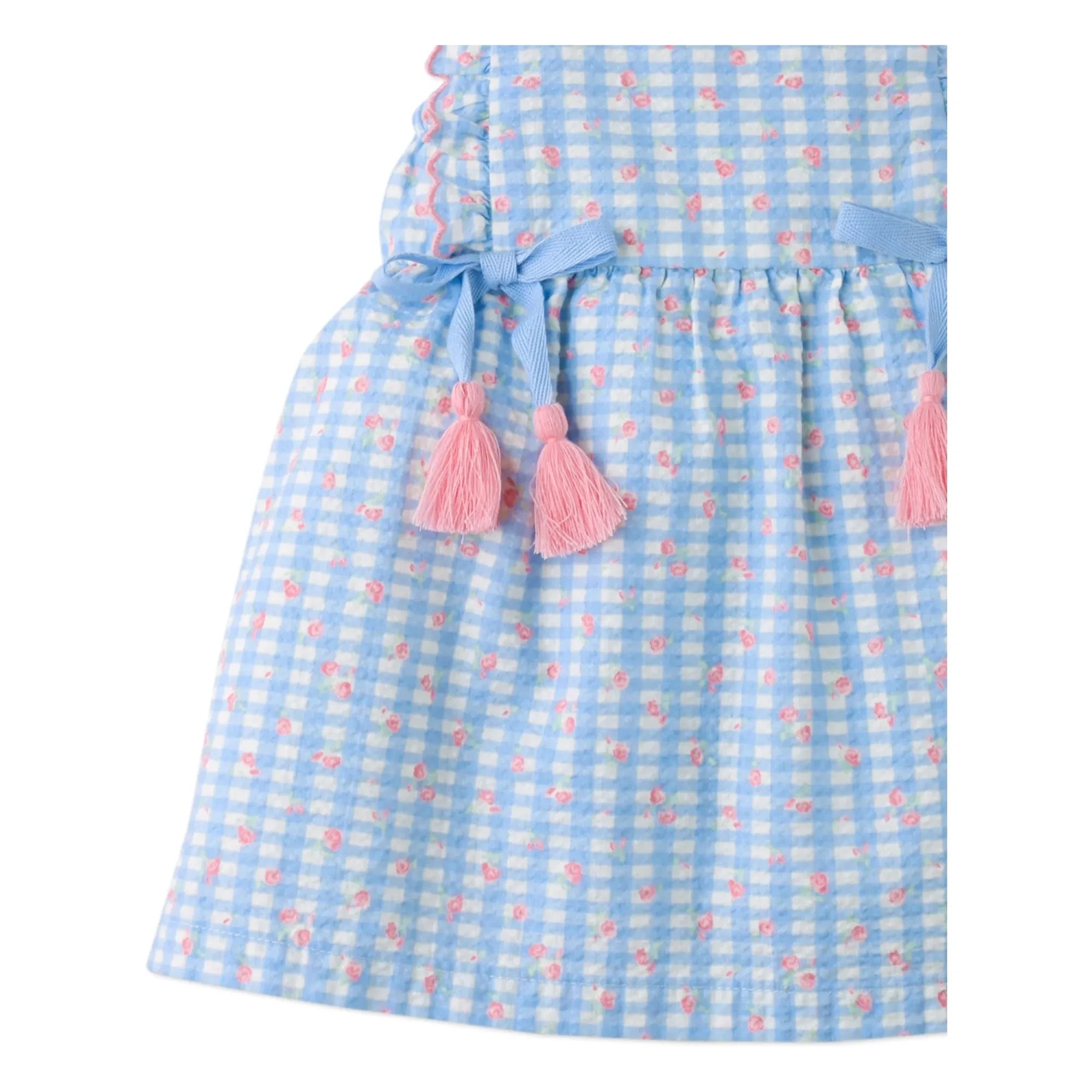 Gingersnaps - Vestido azul empolvado con lazos