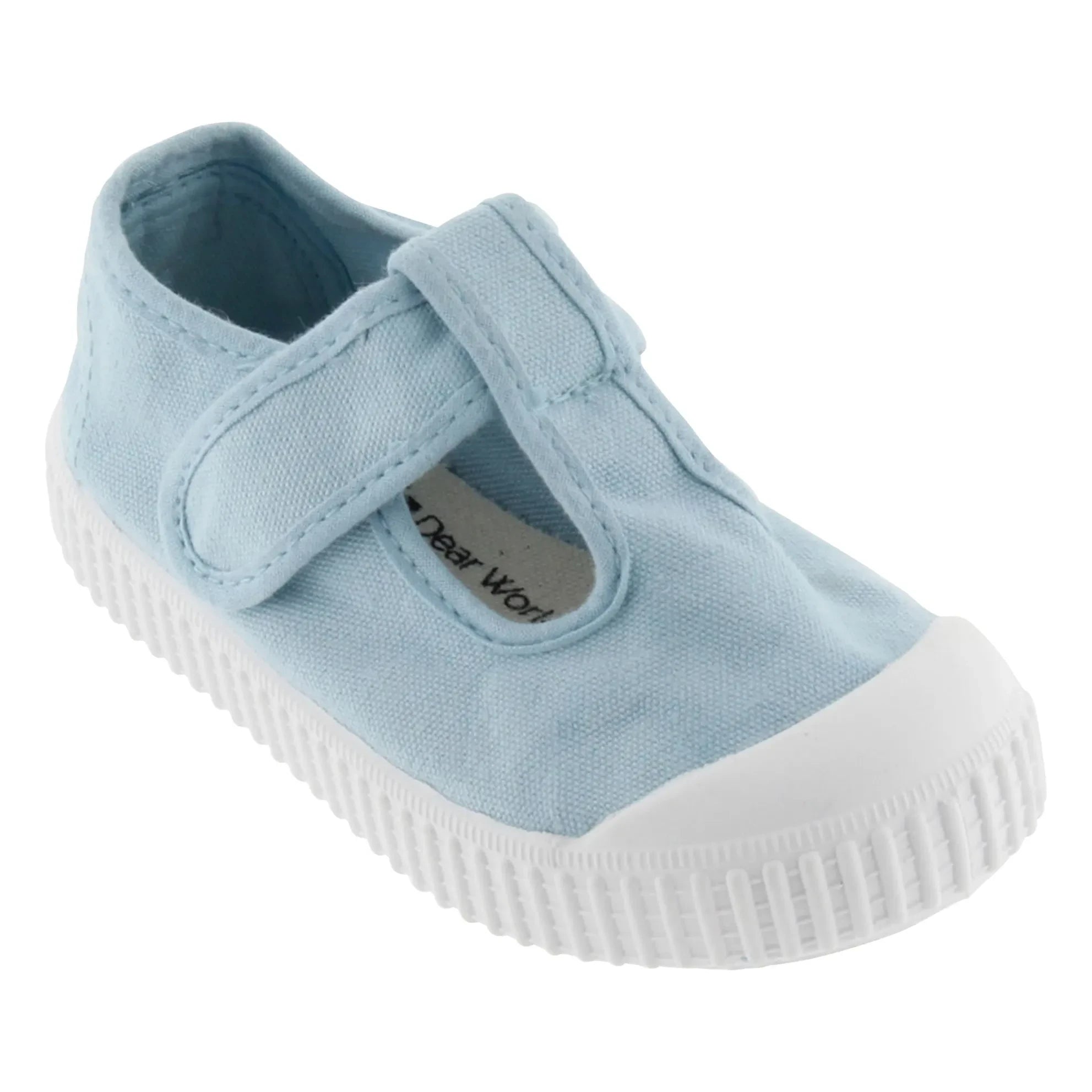 Victoria - Zapatillas Scratch Lona Tira | Azul claro