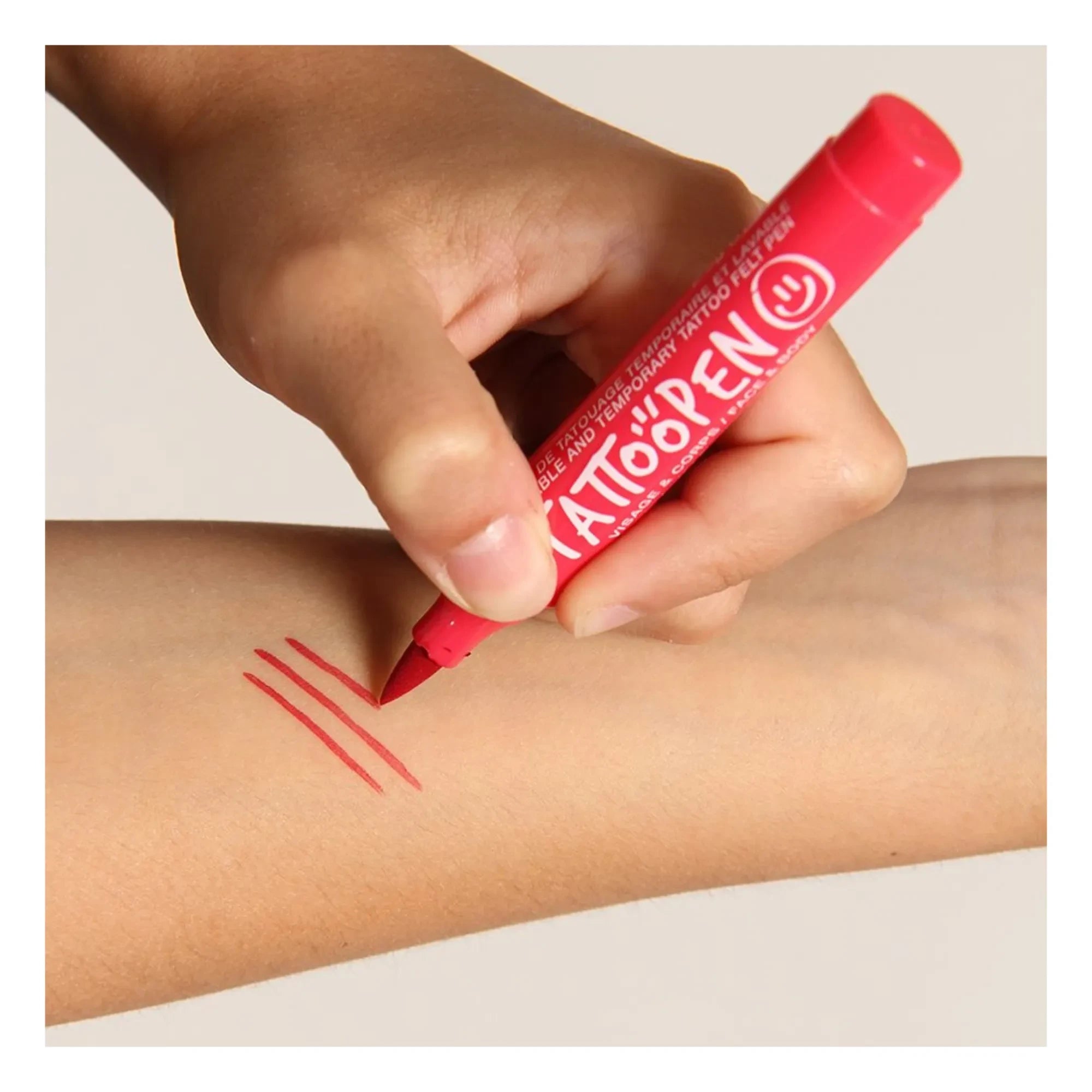 Nailmatic Kids - Rotulador de tatuajes | Rojo