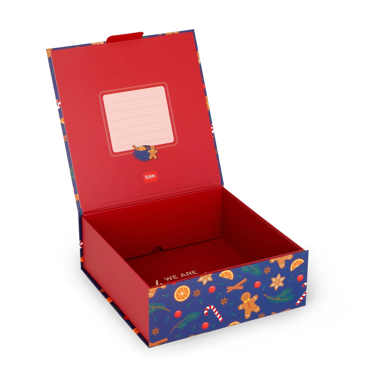 Legami - Caja de regalo de Navidad mediana - Jengibre - Caja de venta