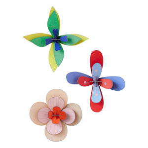 Studio Roof - Decoración de pared de flor de almizcle - Set de 3