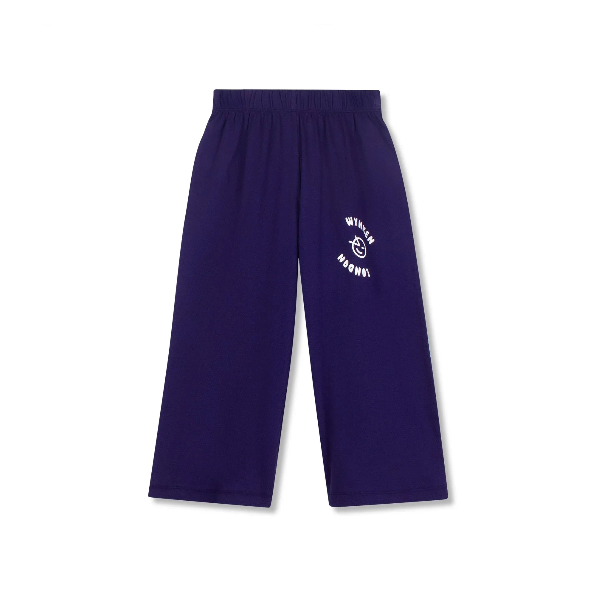 Wynken - Pantalón de pernera ancha de algodón orgánico | Azul marino