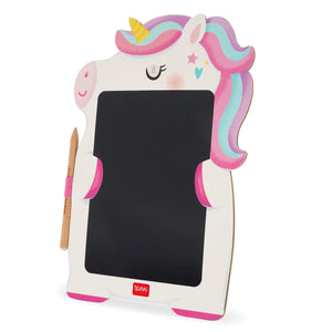 Legami - Pizarra LCD portátil de cartón con unicornio - Tablero de bocetos mágico