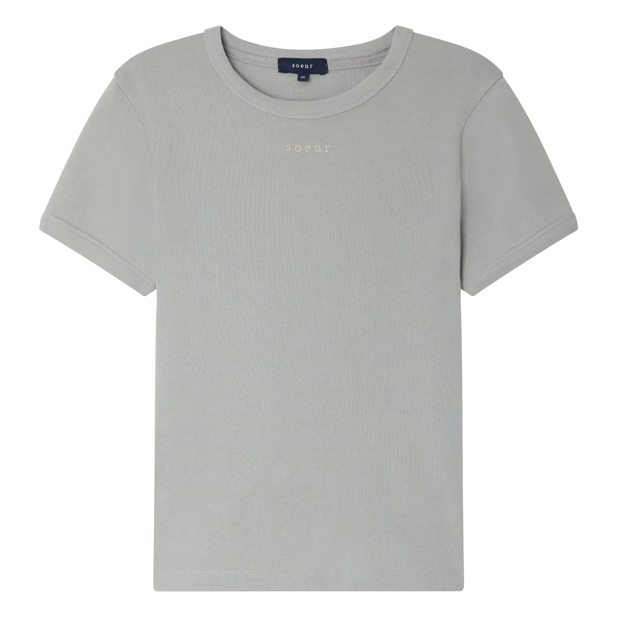 Soeur - Camiseta Aristide de algodón orgánico | Azul hielo