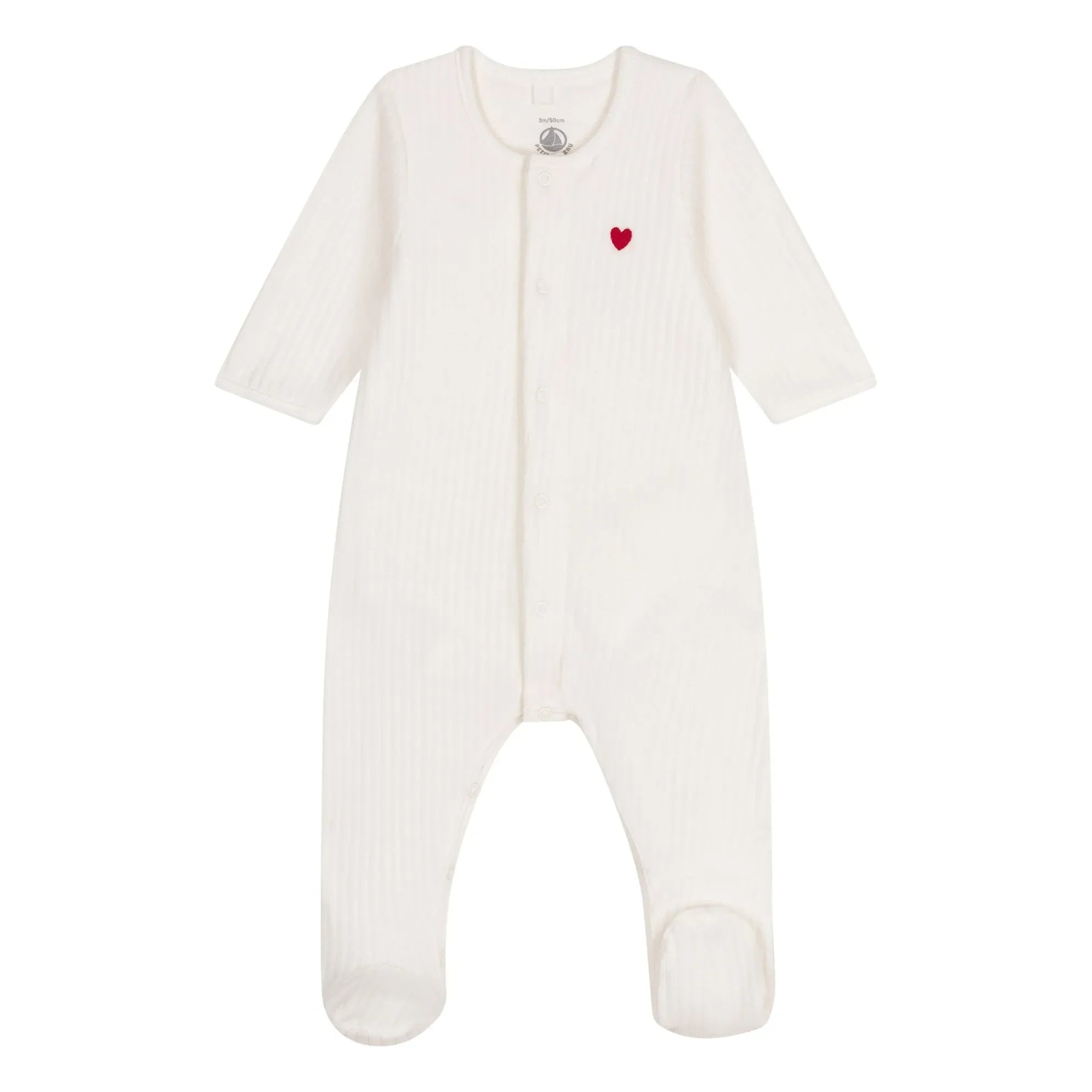 Petit Bateau - Pijama de zorro de algodón orgánico | Crudo