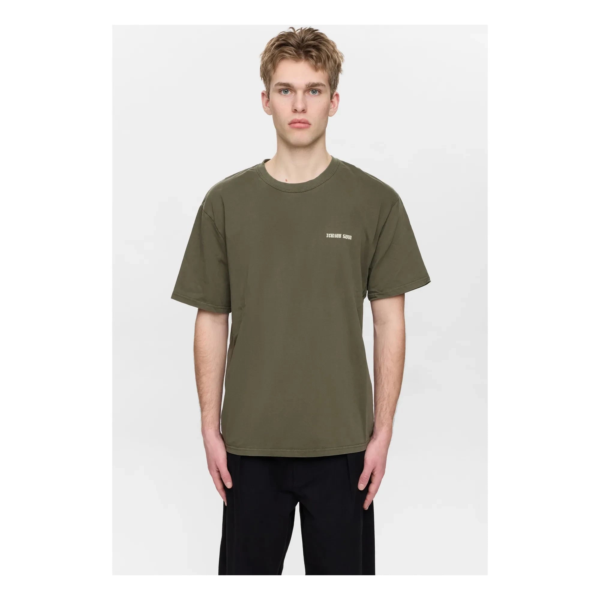 Anerkjendt - Camiseta italiana Akvillads | Verde oscuro