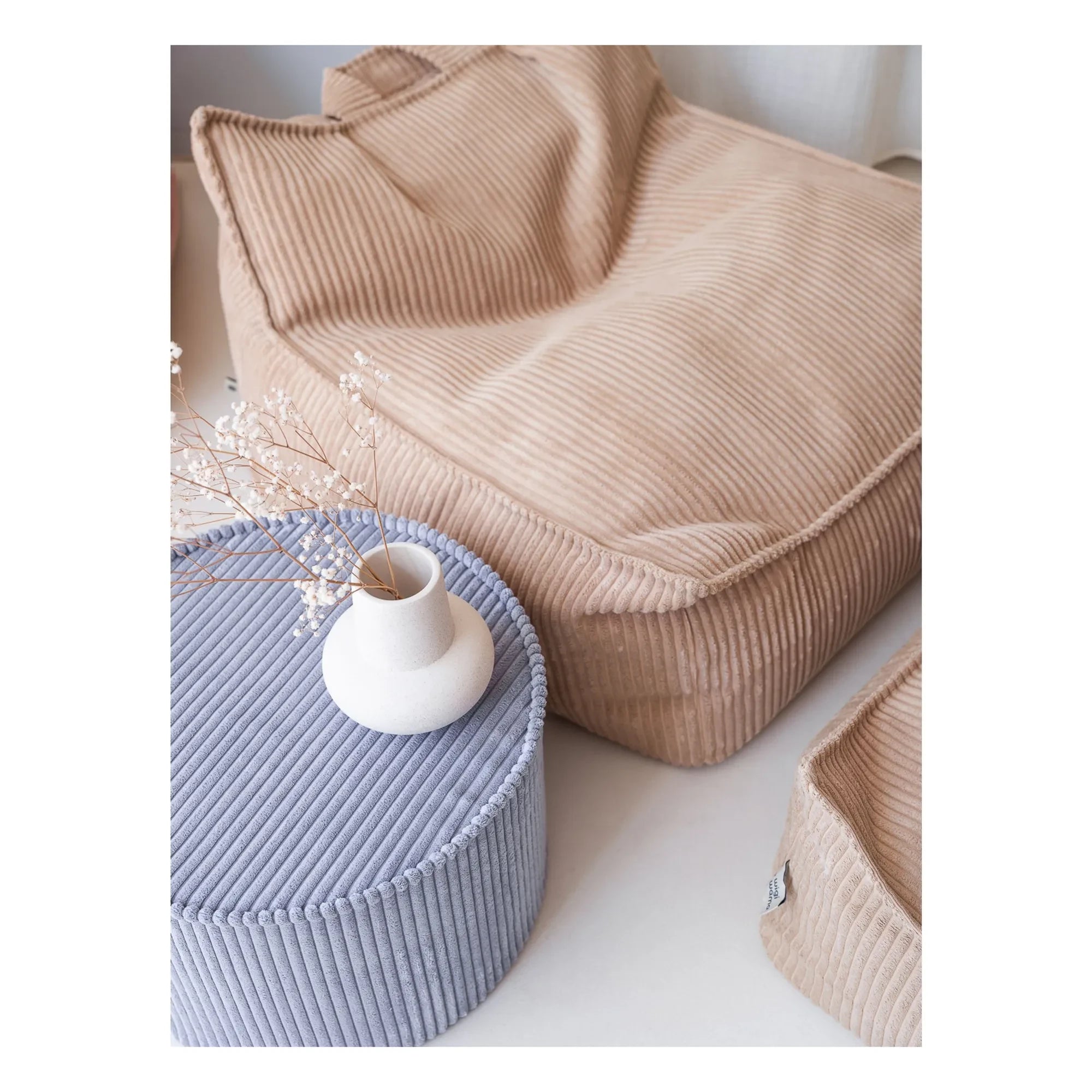 Wigiwama - Sillón de terciopelo | Marrón claro