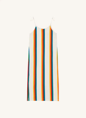 The Animals Observatory - Vestido a Rayas Hummingbird | Blanco