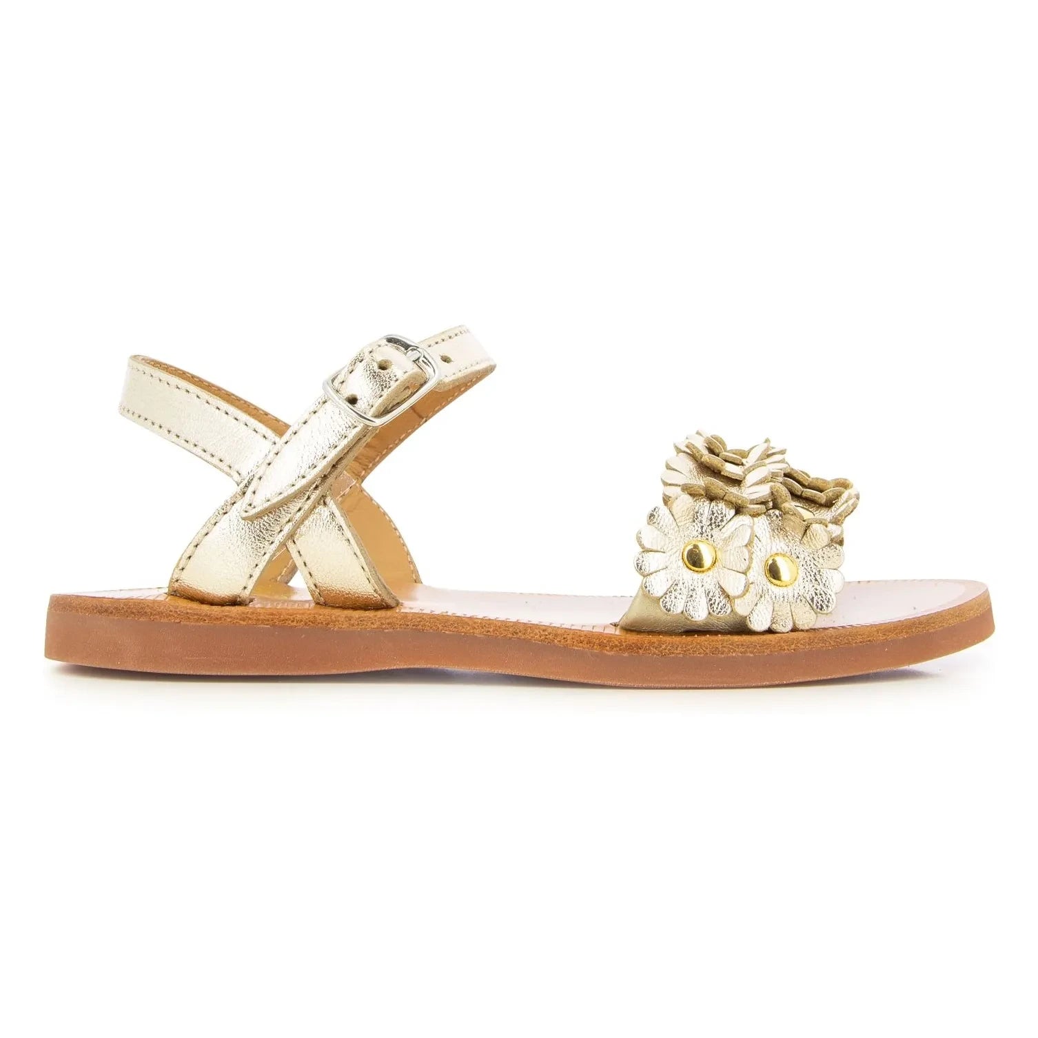 Sandalias Pom d'Api - Plagette Multi Flo | Doradas