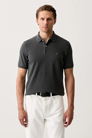 Camiseta de hombre Marc O'Polo de algodón y elastano con cuello