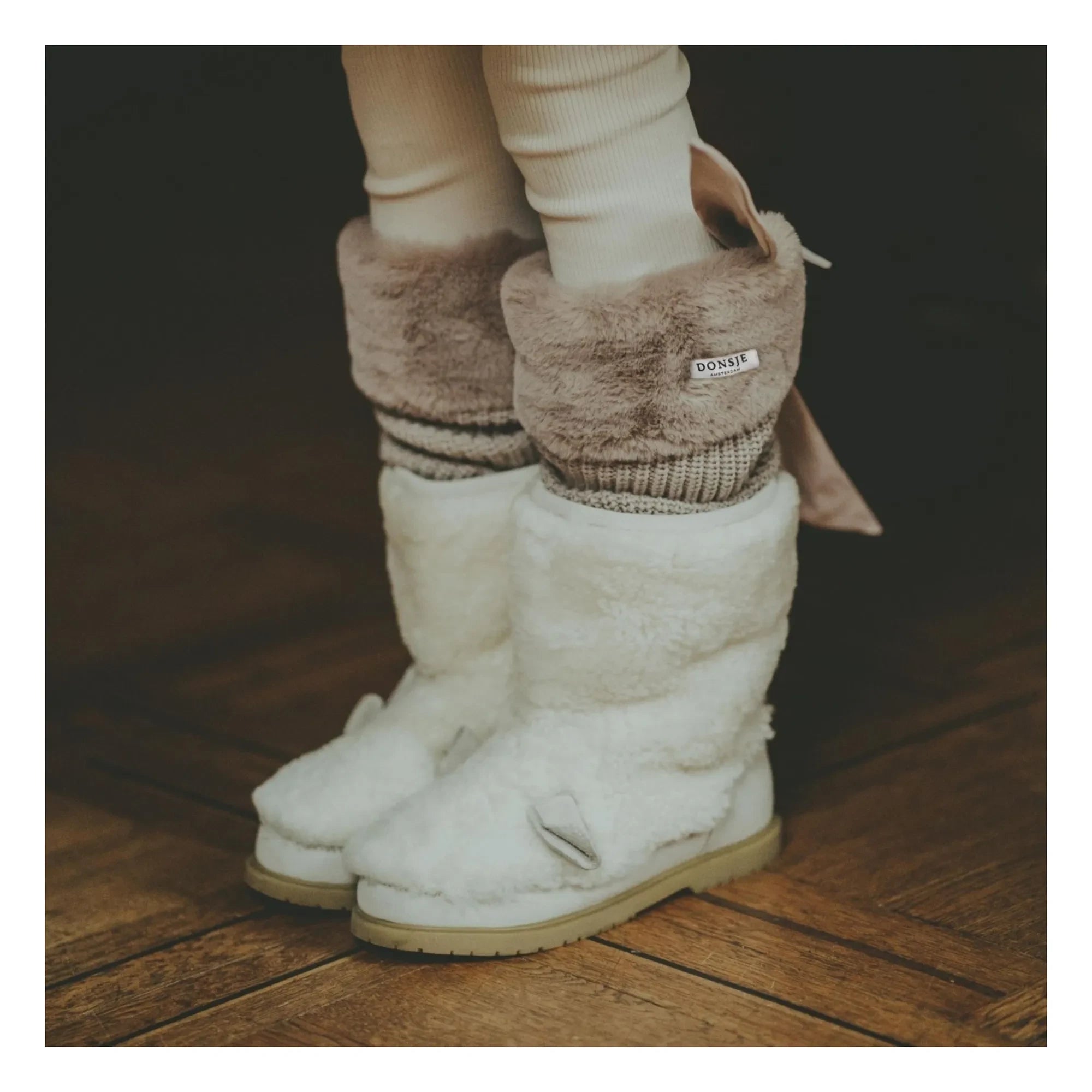 Donsje - Calcetines altos Gina | Gris topo