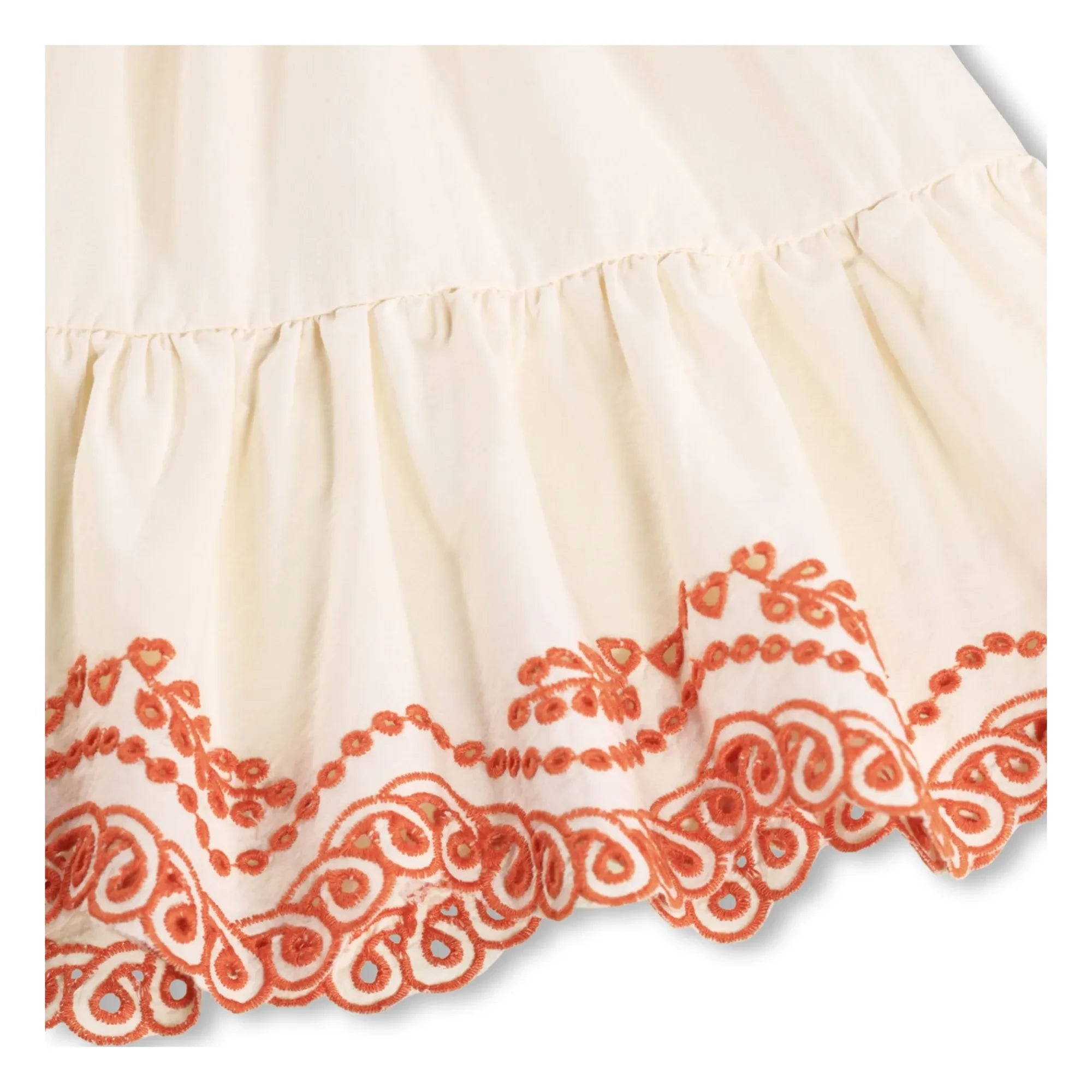Molo - Vestido con volantes de algodón orgánico Cammas | Crema