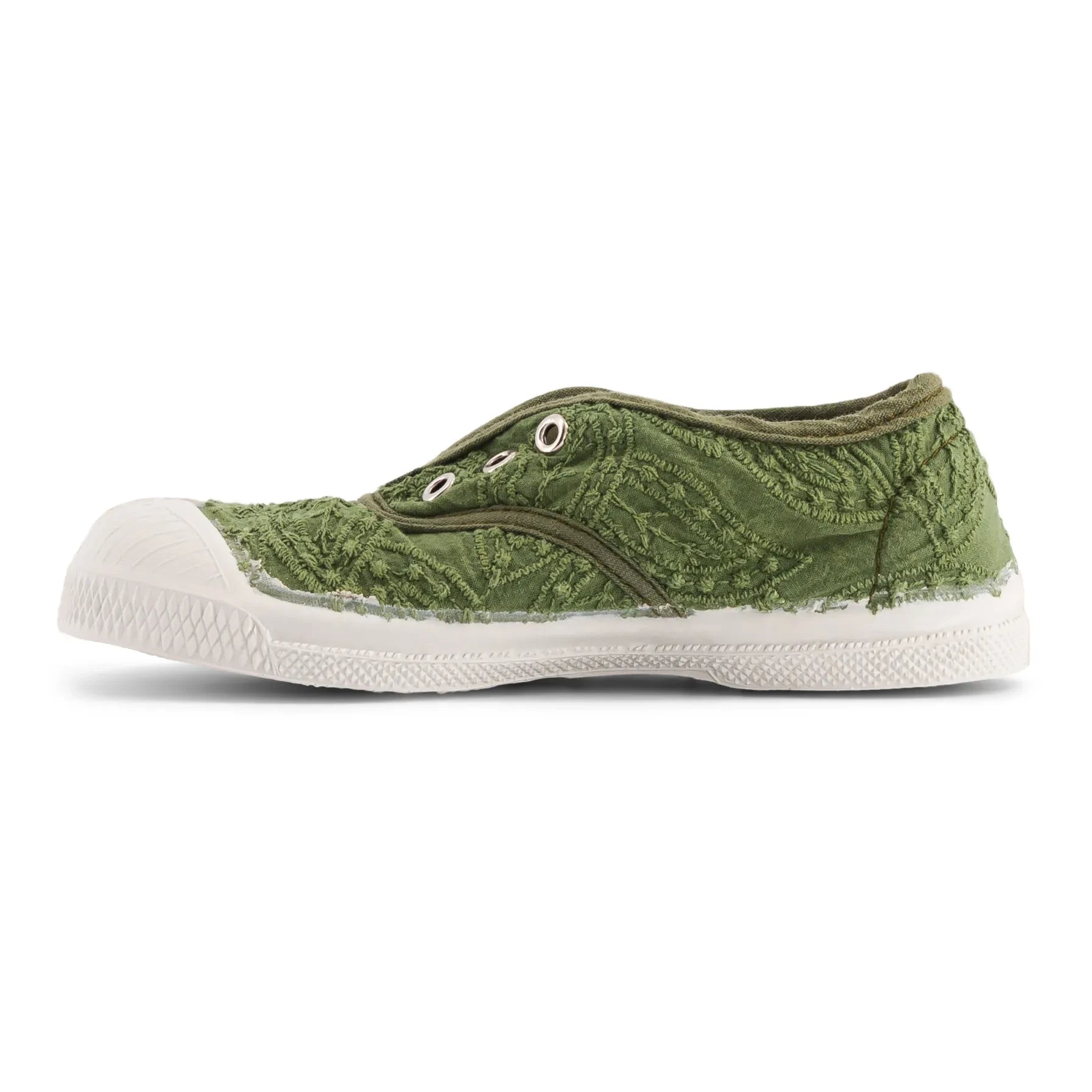 Bensimon - Zapatillas Tennis Elly Broderie Anglaise | Caqui