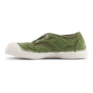 Bensimon - Zapatillas Tennis Elly Broderie Anglaise | Caqui