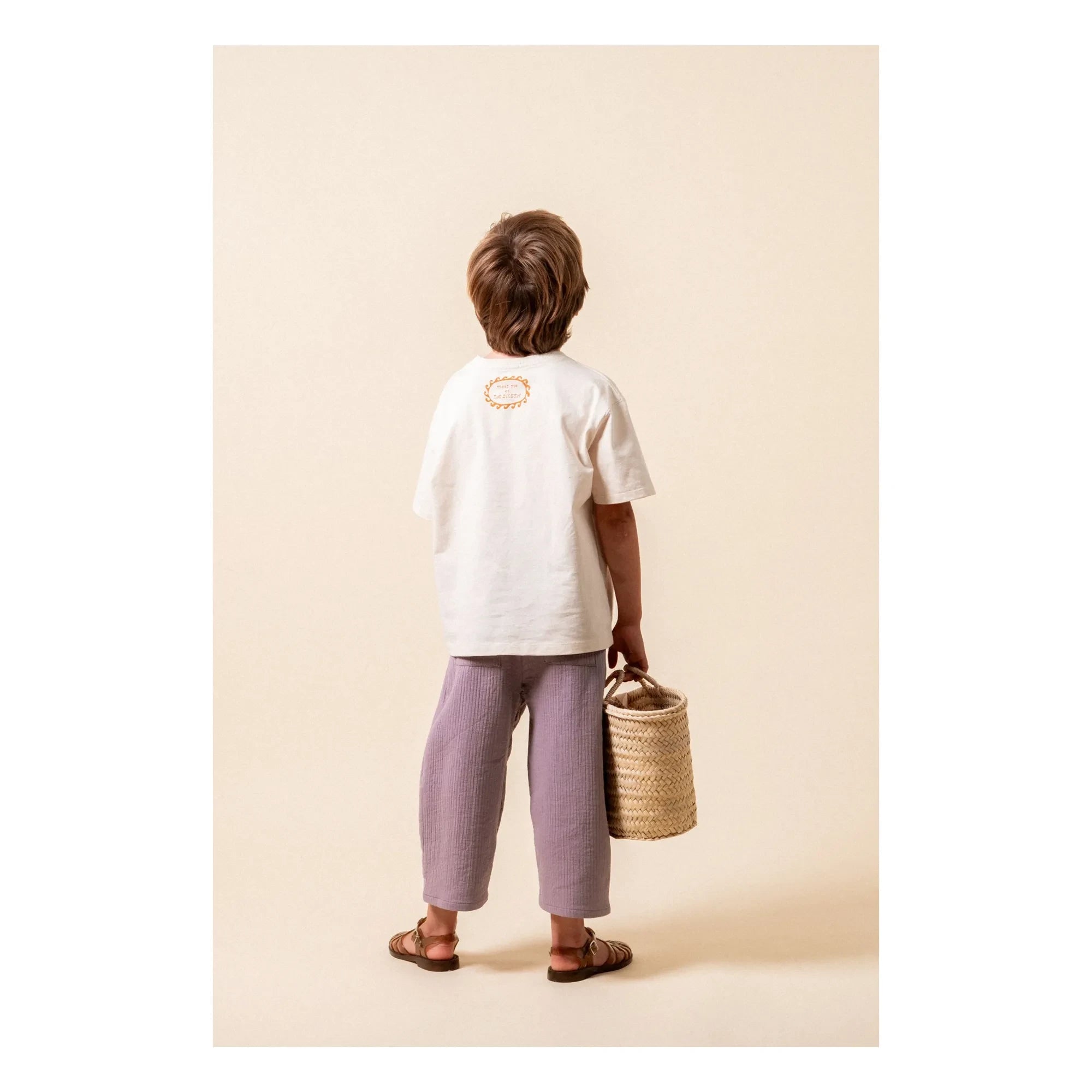 birinit - Camiseta de algodón orgánico La Siesta | Marfil