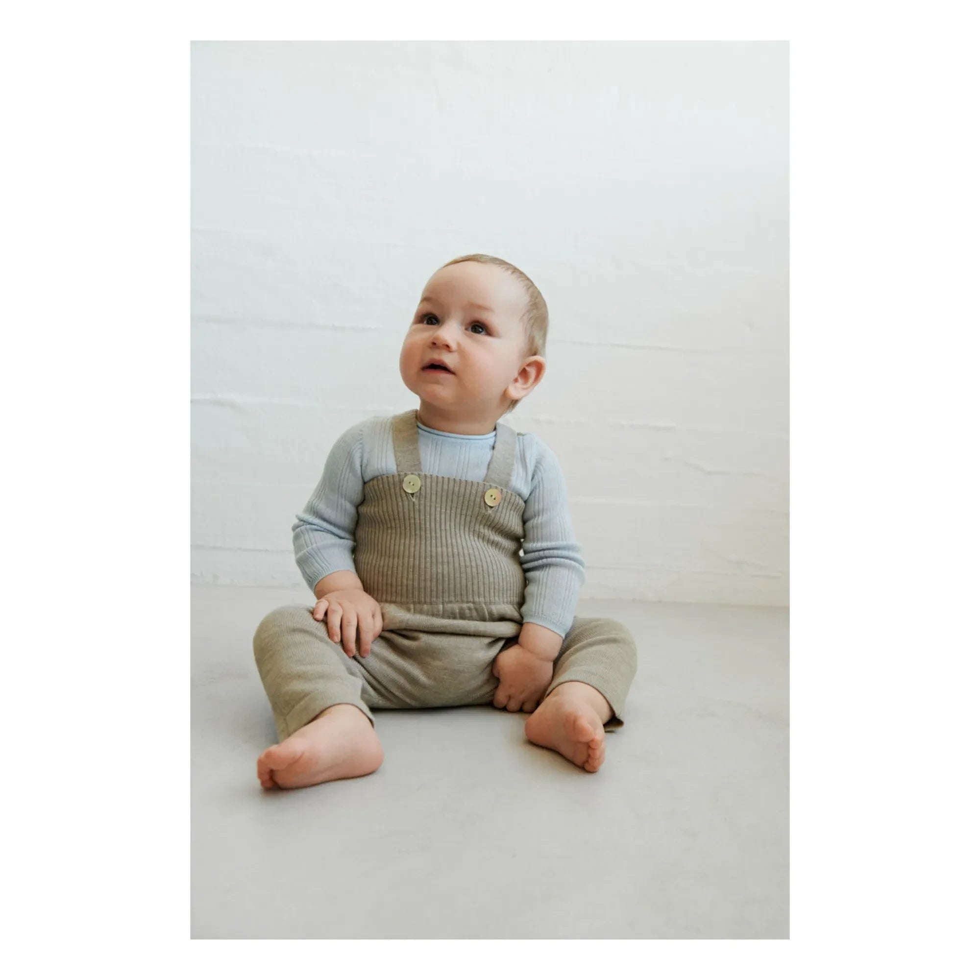 FUB - Peto de lana merina de talle alto | Beige jaspeado