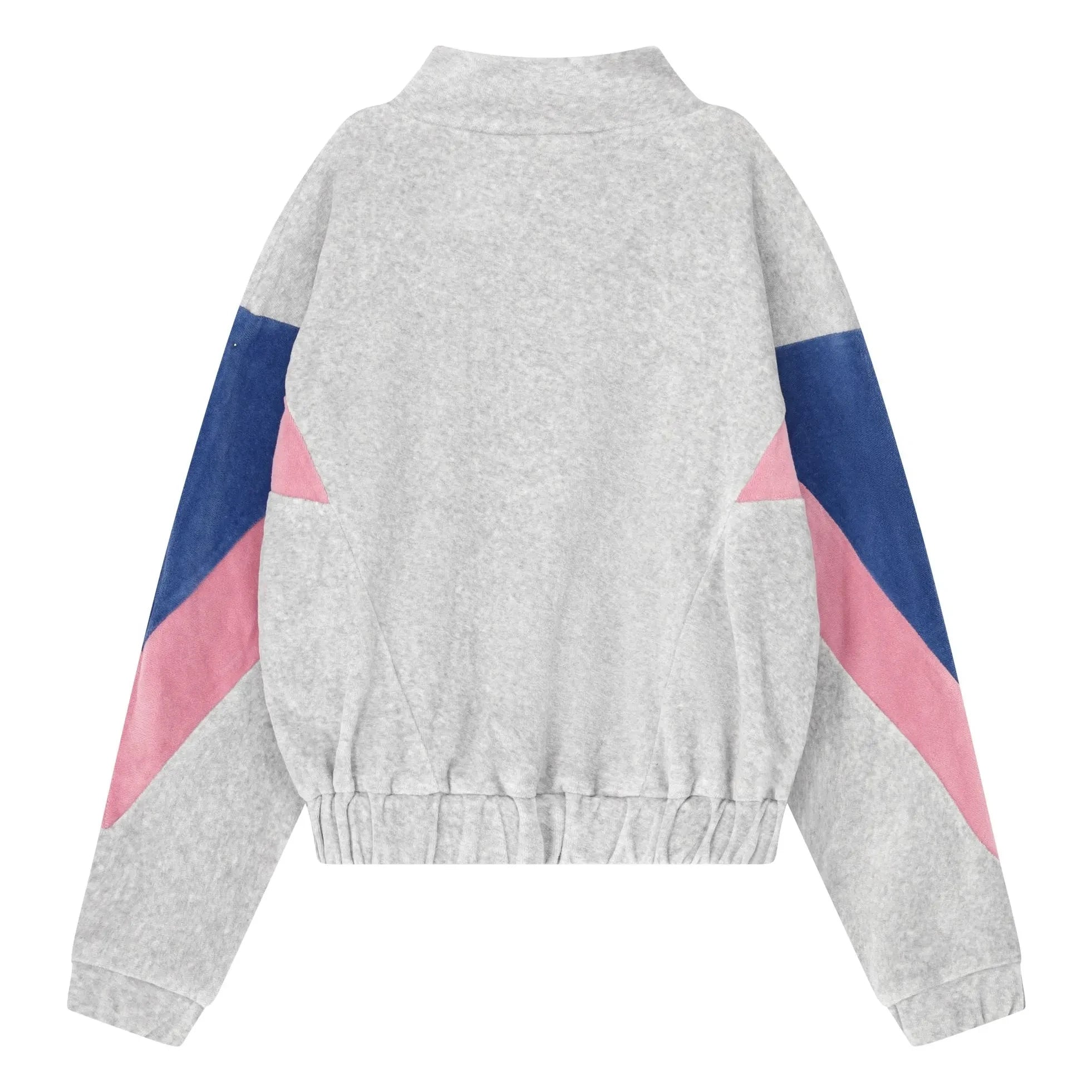 Cos I Said So - Sudadera de algodón orgánico CISS de bloques de color | Gris jaspeado
