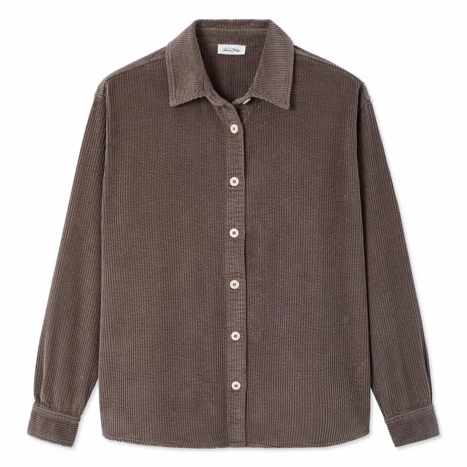 American Vintage - Camisa de algodón Padow | Gris ceniza